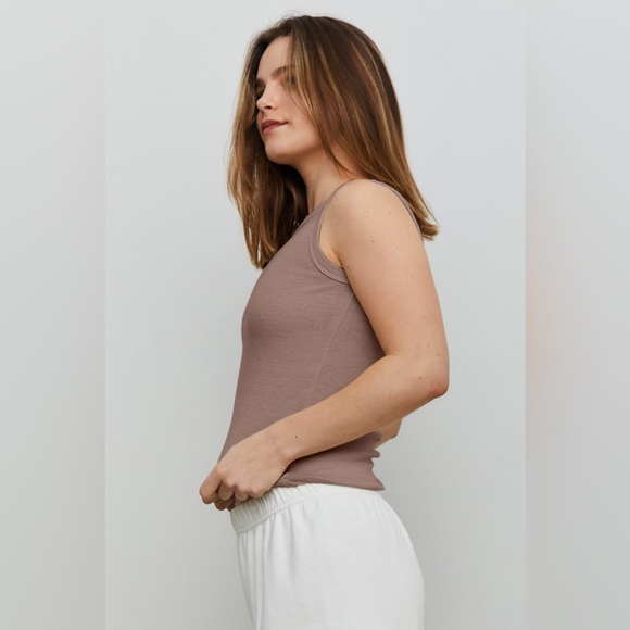 THE BLANK LAB Round Neck Ribbed Cropped Tank - Picture 2 of 3